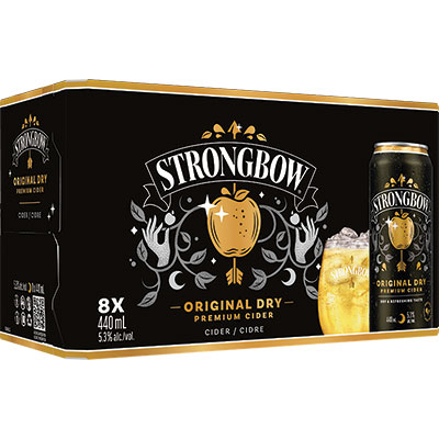 STRONGBOW - BRITISH DRY TALL CAN, 8 x 440 ml