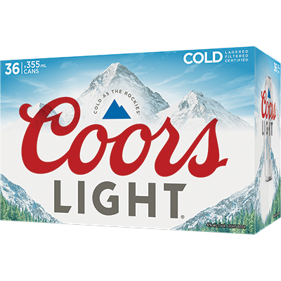 COORS LIGHT - CAN, 36 x 355 ml