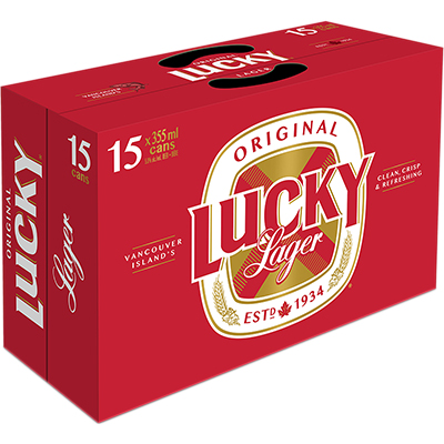LABATT - LUCKY LAGER CAN, 15 x 355 ml