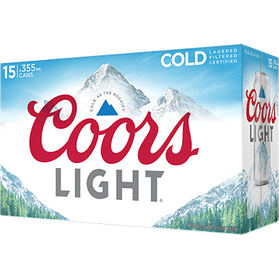 Coors Light beer package